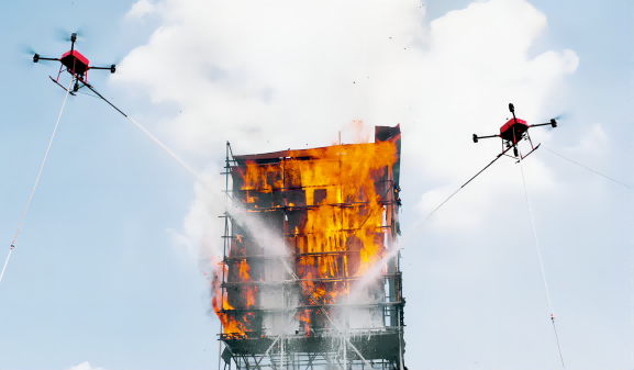 機車聯動高層滅火，華科爾引領消防無人機“實戰時代”！